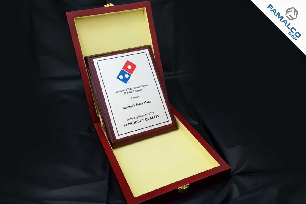Dominos malta Best in europe award